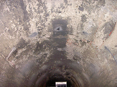 SANショット工法・トンネル補修工法（鉄道トンネル） 施工前