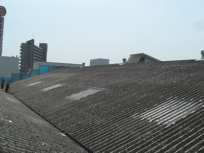 屋根遮熱美装工法 OSクール工法 施工前